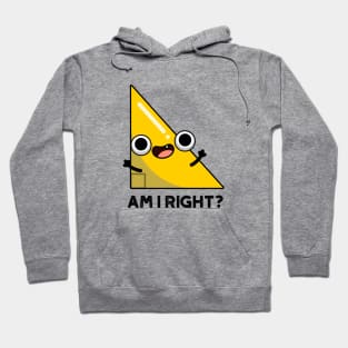 Am I Right Cute Right Angle Pun Hoodie